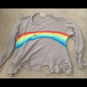 Wildfox Rainbow Sweater